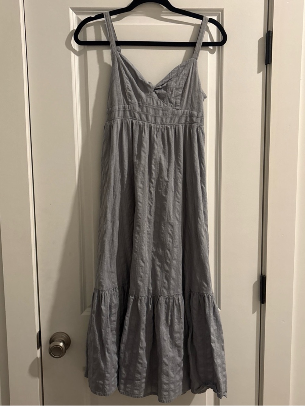 Gentle Fawn Shae Front Twist Maxi Dress Gray size XS - Picture 2 of 8